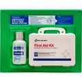 Acme United PhysiciansCare Eyewash Station, Single 16 oz. Screw Cap Bottle, with OSHA First Aid Kit 24-500-001